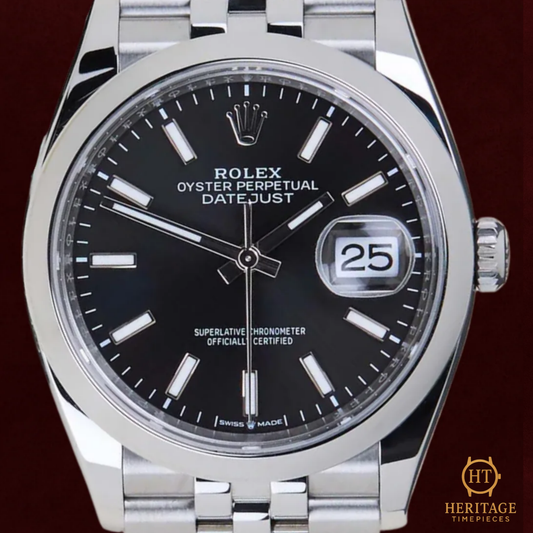 Rolex Datejust 36 ’Modern Black Dial Oyster Classic’ – Reference 126200 (2024)