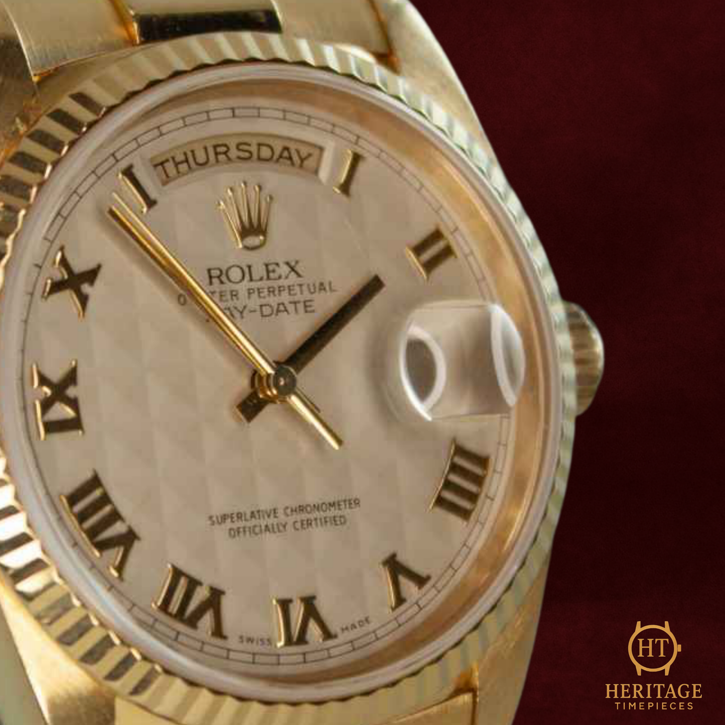 Rolex Day-Date ‘Yellow Gold – Custom Dial’ – Reference 18238 (1989)