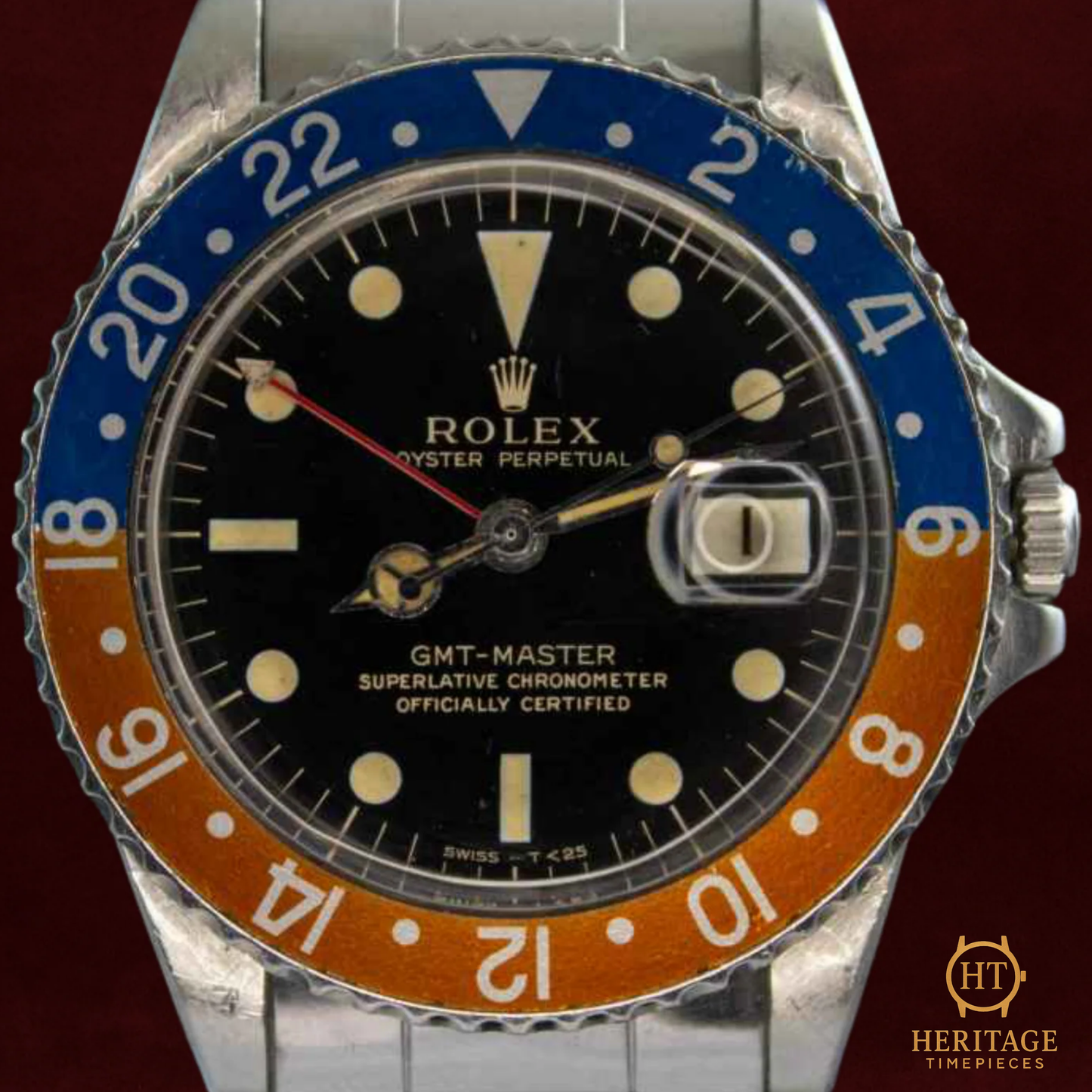 Rolex GMT-Master ‘Pepsi Bezel – Gilt Dial’ – Reference 1675 (1965)