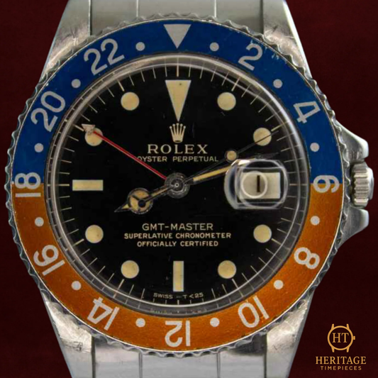 Rolex GMT-Master ‘Pepsi Bezel – Gilt Dial’ – Reference 1675 (1965)
