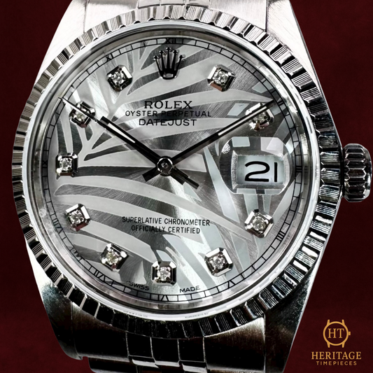 Rolex Datejust ’Silver Motif Diamond Dial'  – Reference 16000