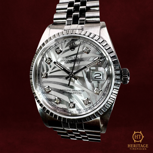 Rolex Datejust ’Silver Motif Diamond Dial'  – Reference 16000
