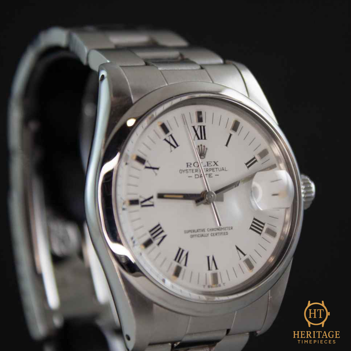 Rolex Date ‘Stainless Steel – White Dial’ – Reference 15000 (1982)