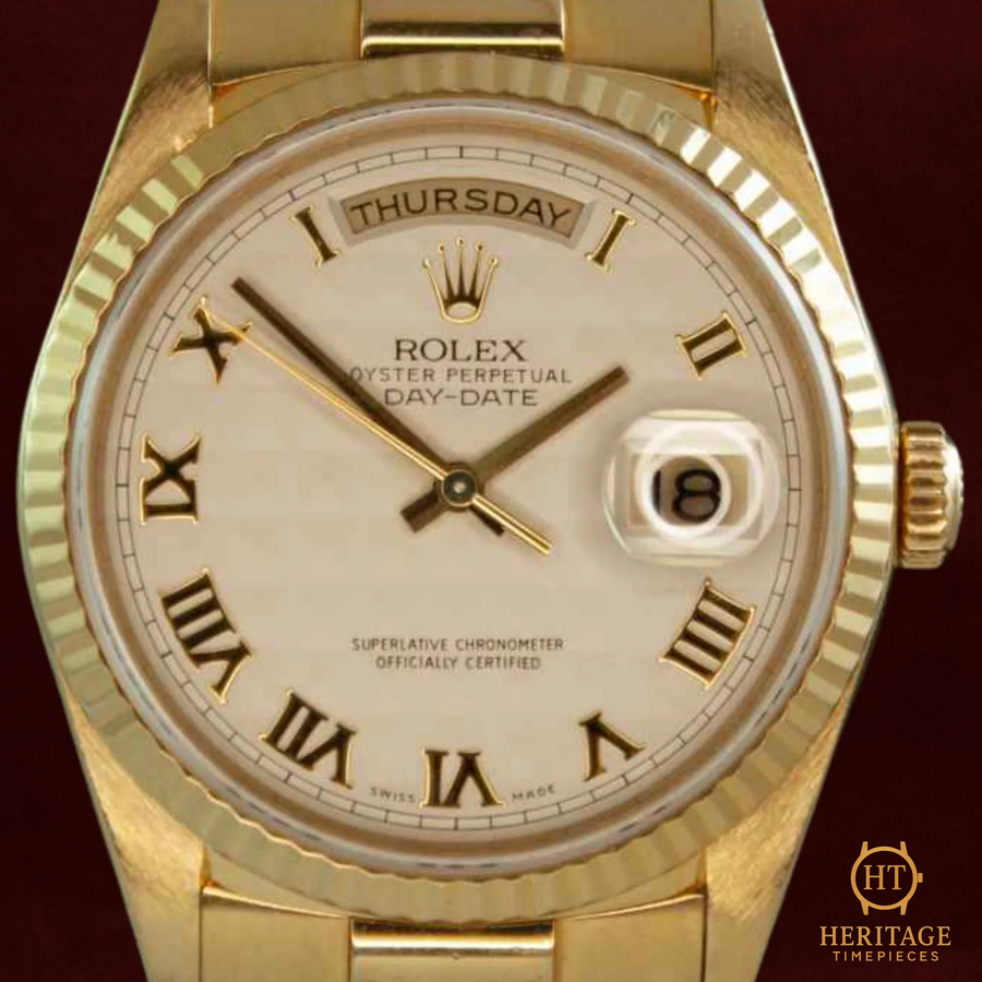 Rolex Day-Date ‘Yellow Gold – Custom Dial’ – Reference 18238 (1989) RE