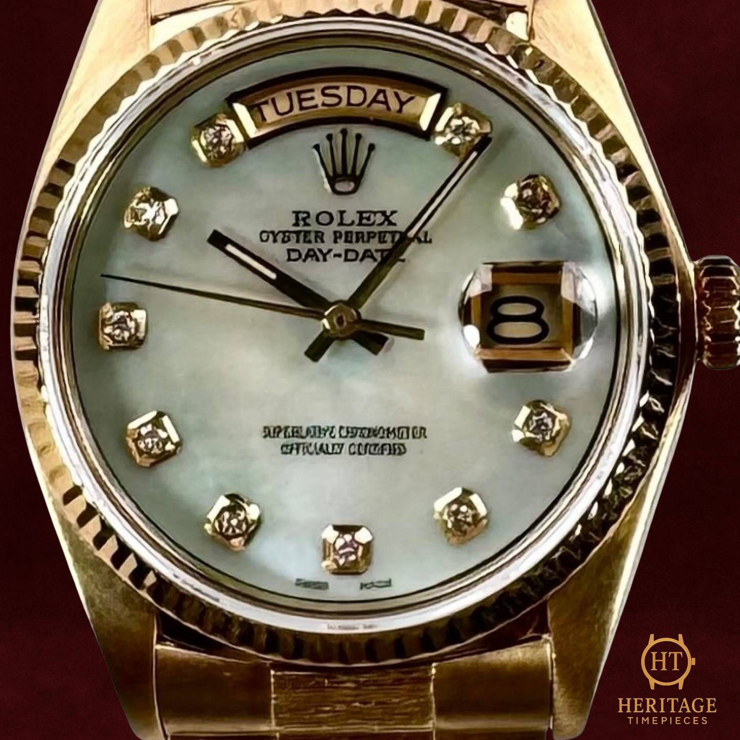Rolex Day-Date 36 ‘Bark Finish MOP Diamond Dial’ - Reference 18078 (1980)