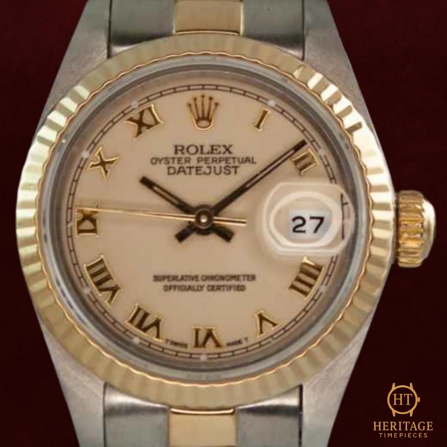Rolex Lady-Datejust ‘Steel & Yellow Gold – Custom Dial’ – Reference 69173 (1989)