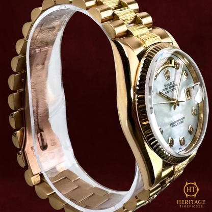 Rolex Day-Date 36 ‘Bark Finish MOP Diamond Dial’ - Reference 18078 (1980)
