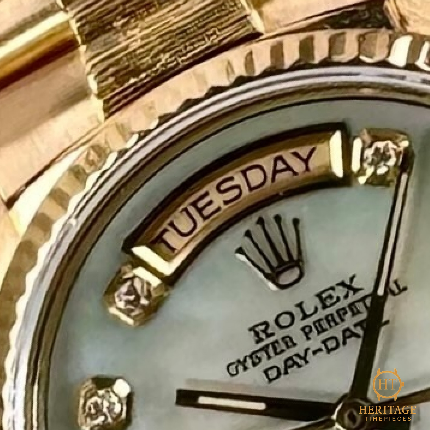 Rolex Day-Date 36 ‘Bark Finish MOP Diamond Dial’ - Reference 18078 (1980)