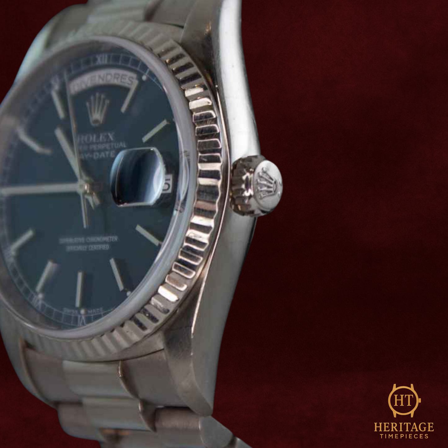 Rolex Day-Date ‘White Gold – Blue Dial’ – Reference 18239 (1996)