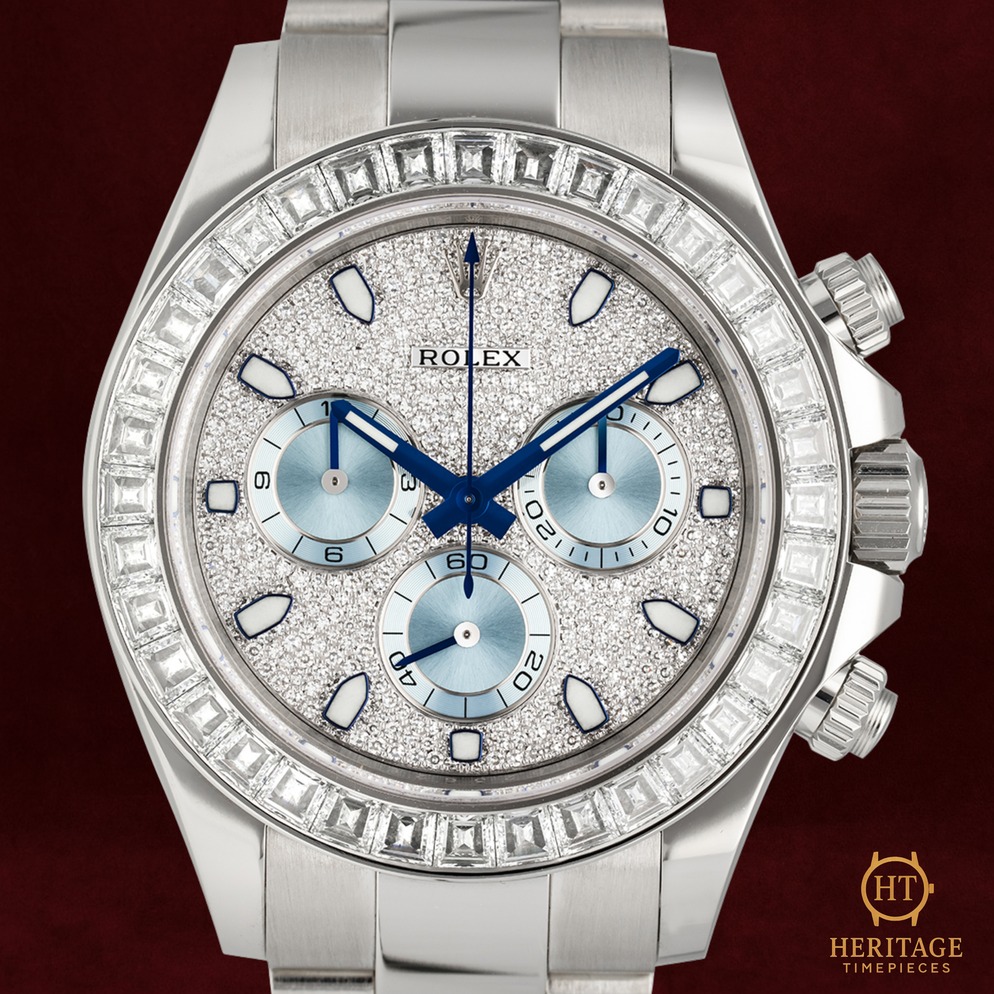 Rolex Daytona ‘Platinum Diamond Bezel – Ice Blue Dial’ – Reference 116576TBR (2017)