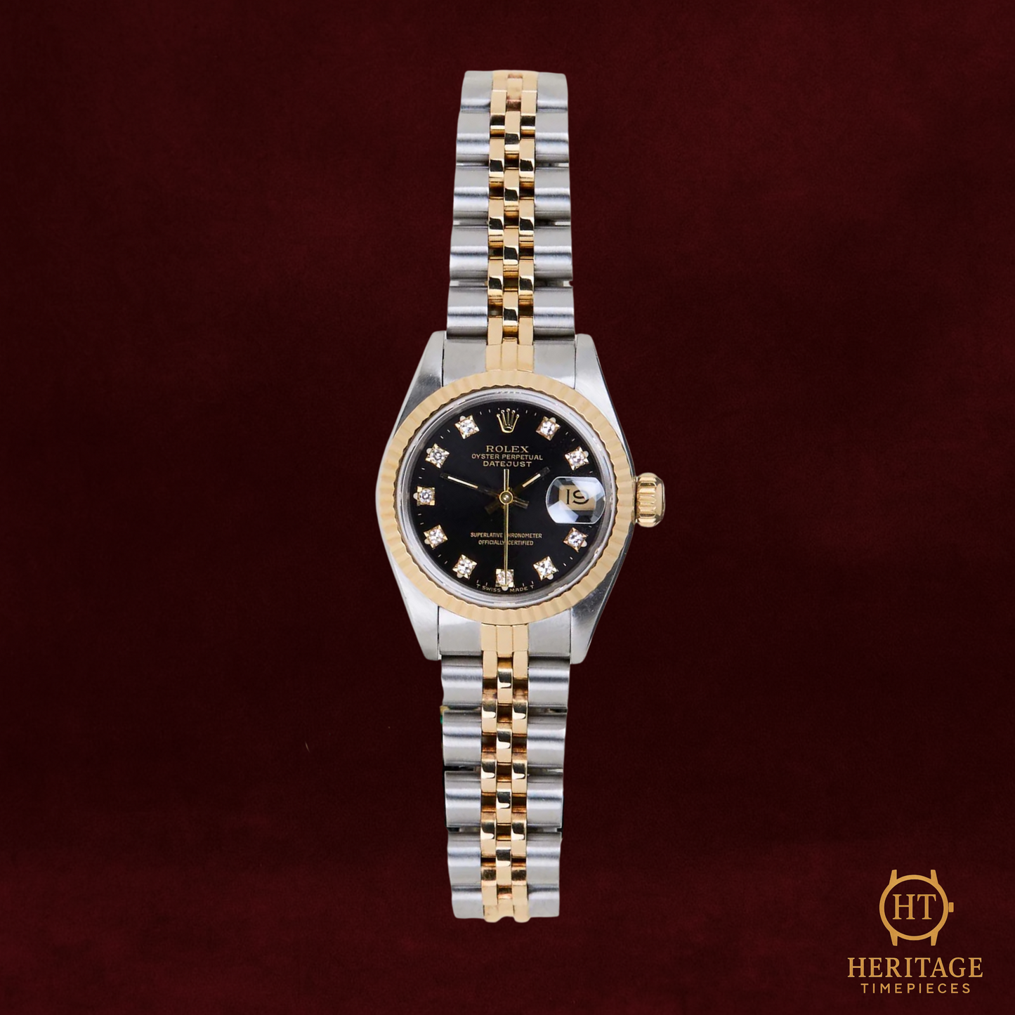 Rolex Datejust 26 'Black Diamond Dial Jubilee' - Reference 69173 (1990)