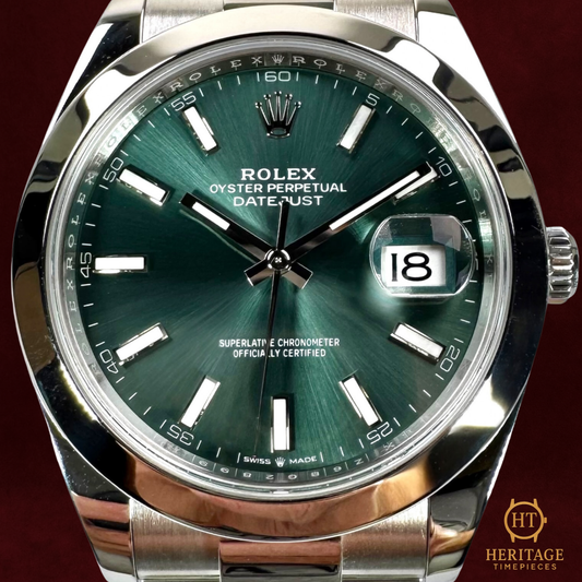 Rolex Datejust 41 ‘Mint Green Dial’ – Reference 126300 (2025)