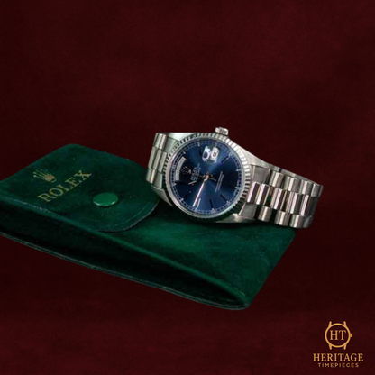 Rolex Day-Date ‘White Gold – Blue Dial’ – Reference 18239 (1996)