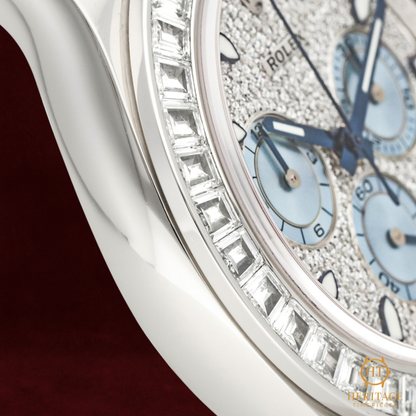 Rolex Daytona ‘Platinum Diamond Bezel – Ice Blue Dial’ – Reference 116576TBR (2017)
