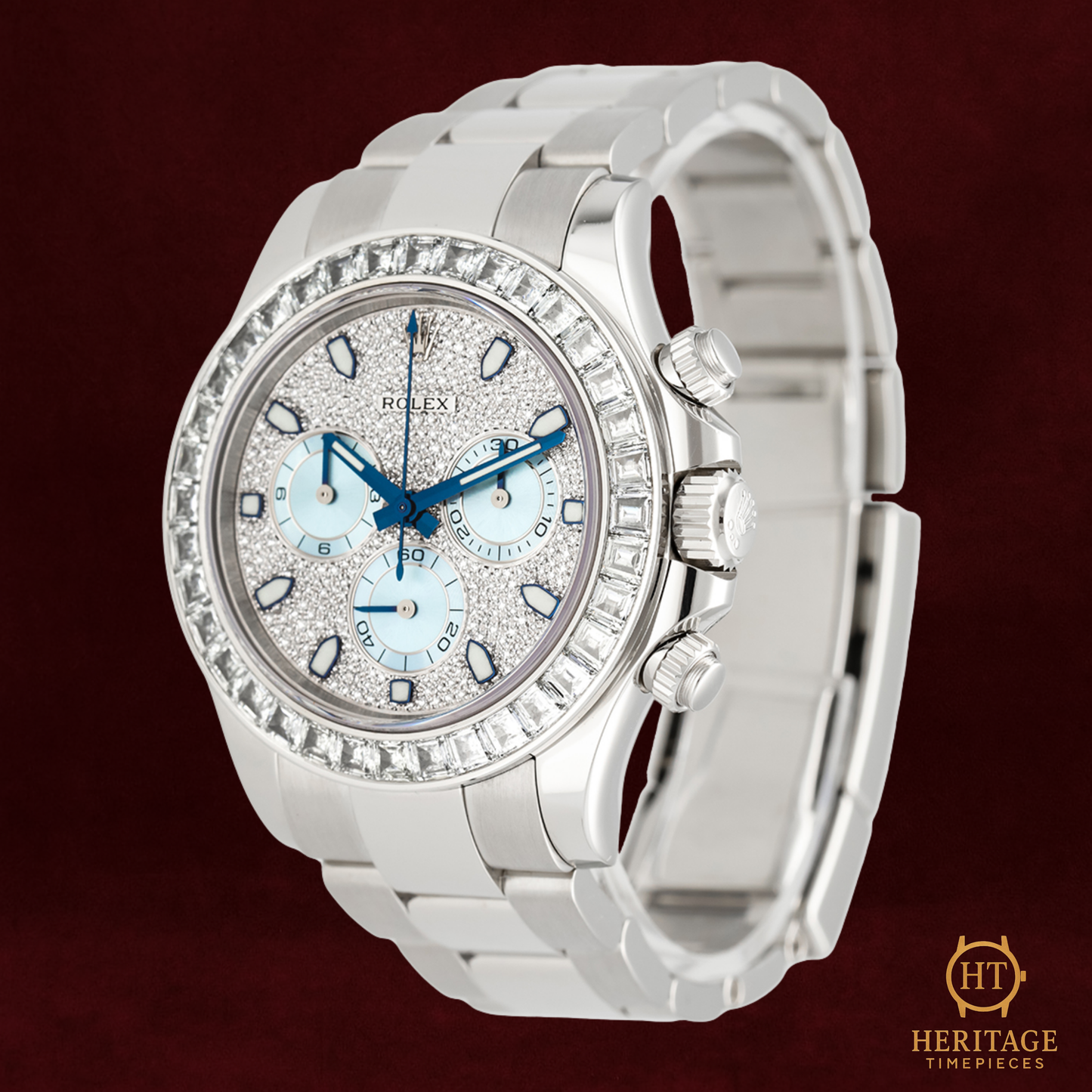 Rolex Daytona ‘Platinum Diamond Bezel – Ice Blue Dial’ – Reference 116576TBR (2017)