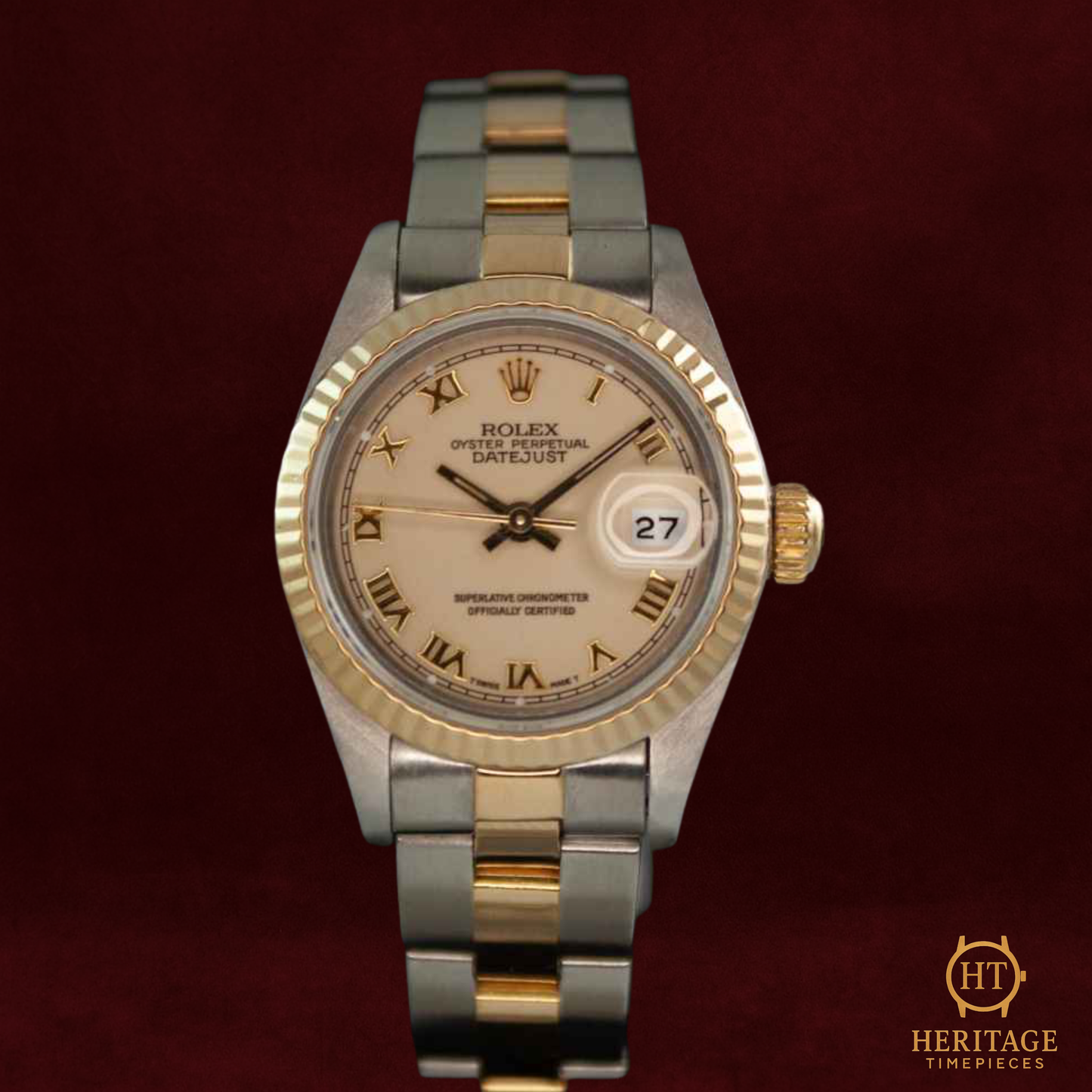 Rolex Lady-Datejust ‘Steel & Yellow Gold – Custom Dial’ – Reference 69173 (1989)