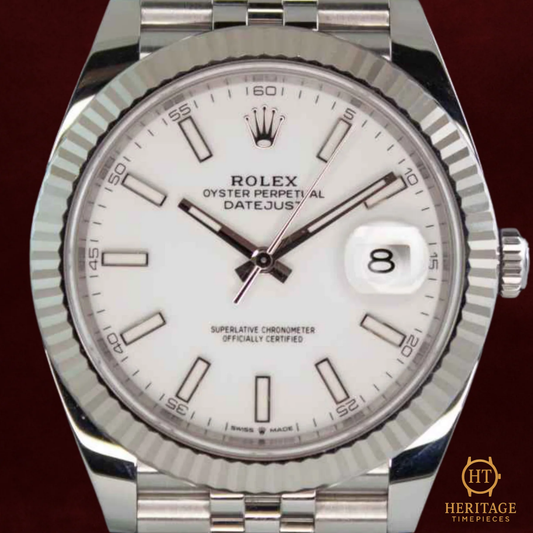Rolex Datejust 41 ‘White Dial – Fluted Bezel’ – Reference 126334 (2022)