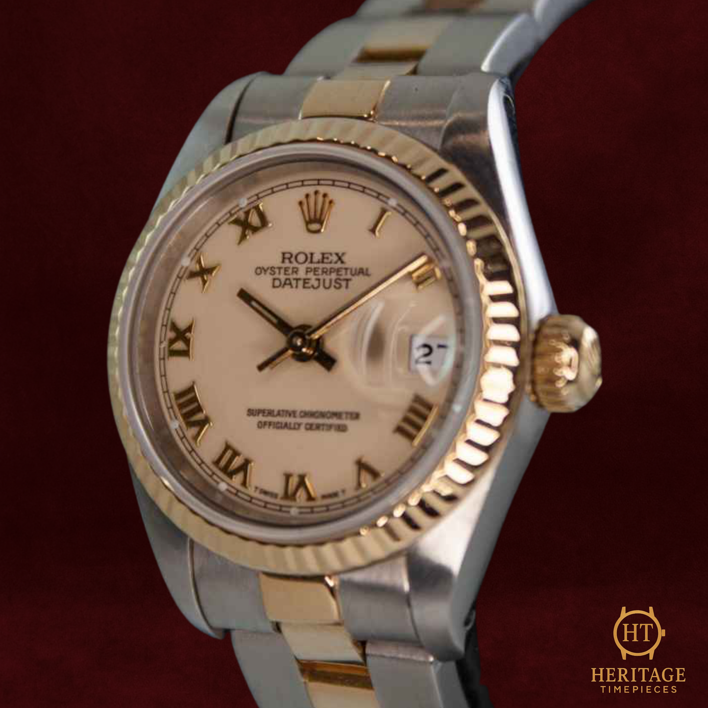 Rolex Lady-Datejust ‘Steel & Yellow Gold – Custom Dial’ – Reference 69173 (1989)