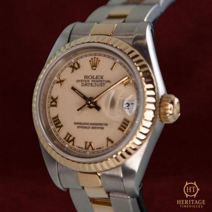 Rolex Lady-Datejust ‘Steel & Yellow Gold – Custom Dial’ – Reference 69173 (1989)