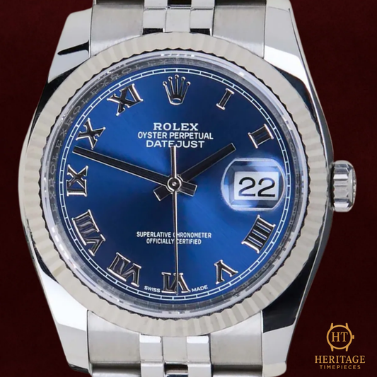 Rolex Datejust 36 ‘Blue Roman Dial’ – Jubilee – Reference 116234 (2019)