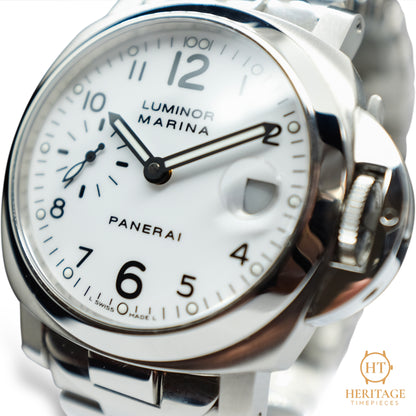 Panerai Luminor Marina PAM00049 White dial 40mm HE