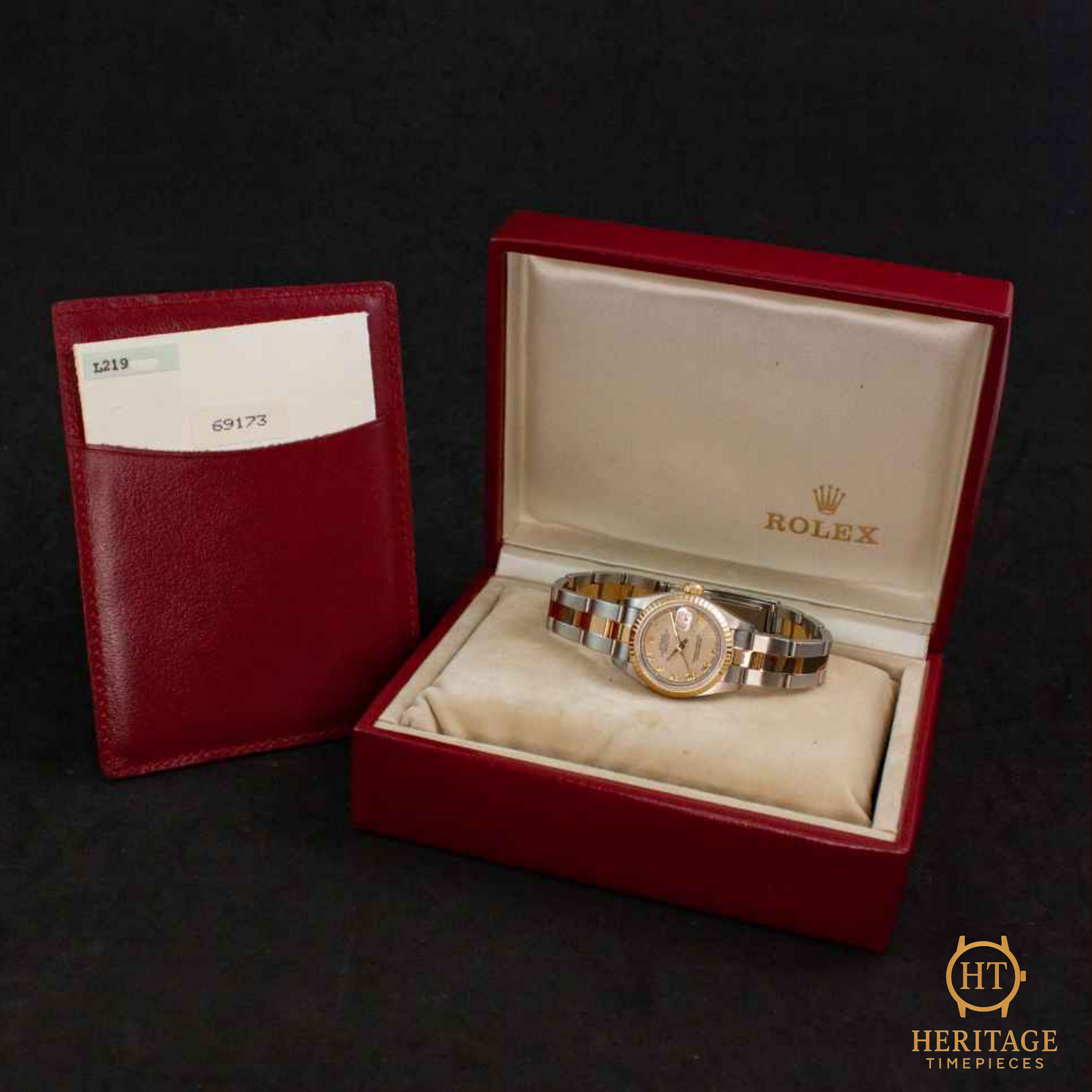 Rolex Lady-Datejust ‘Steel & Yellow Gold – Custom Dial’ – Reference 69173 (1989)