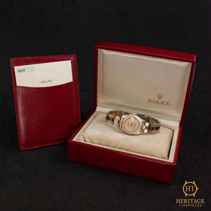 Rolex Lady-Datejust ‘Steel & Yellow Gold – Custom Dial’ – Reference 69173 (1989)