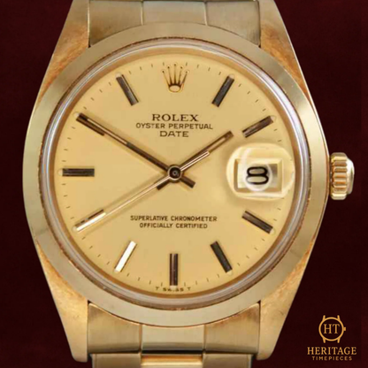 Rolex Date ‘Gold Dial – Yellow Gold’ – Reference 1500 (1978)