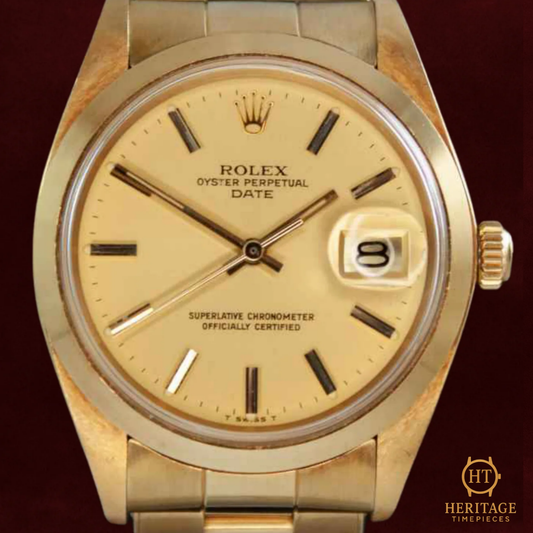 Rolex Date ‘Gold Dial – Yellow Gold’ – Reference 1500 (1978)