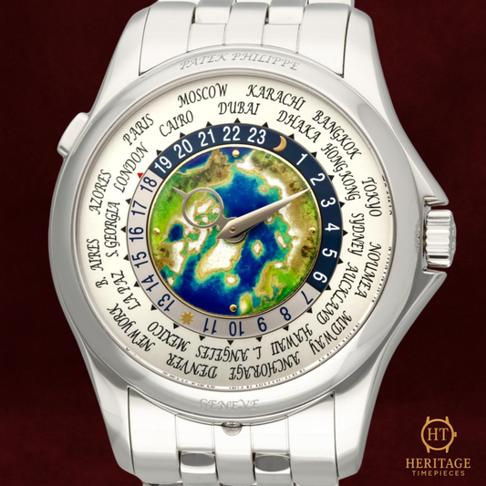 Patek Philippe World Time 5131/1P-001 ‘Platinum Cloisonné Enamel Dial’ (2019)