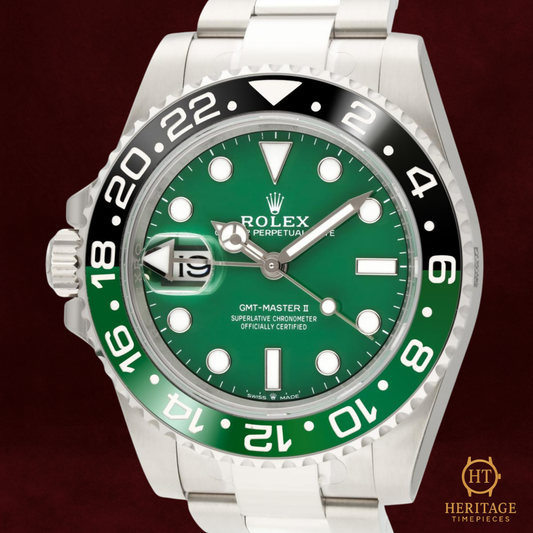 Rolex GMT-Master II ’White Gold Left-Handed Green Dial Cerachrom’ – Reference 126729VTNR (2025)