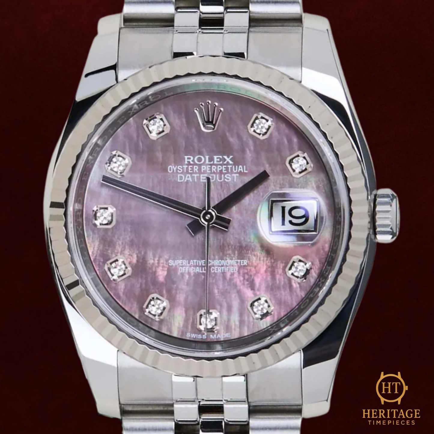 Rolex Datejust 36 ‘Tahitian Mother of Pearl Diamond Dial, Jubilee’ – Reference 116234 (2019)
