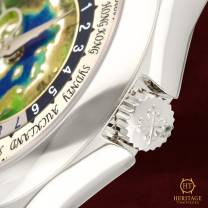 Patek Philippe World Time 5131/1P-001 ‘Platinum Cloisonné Enamel Dial’ (2019)