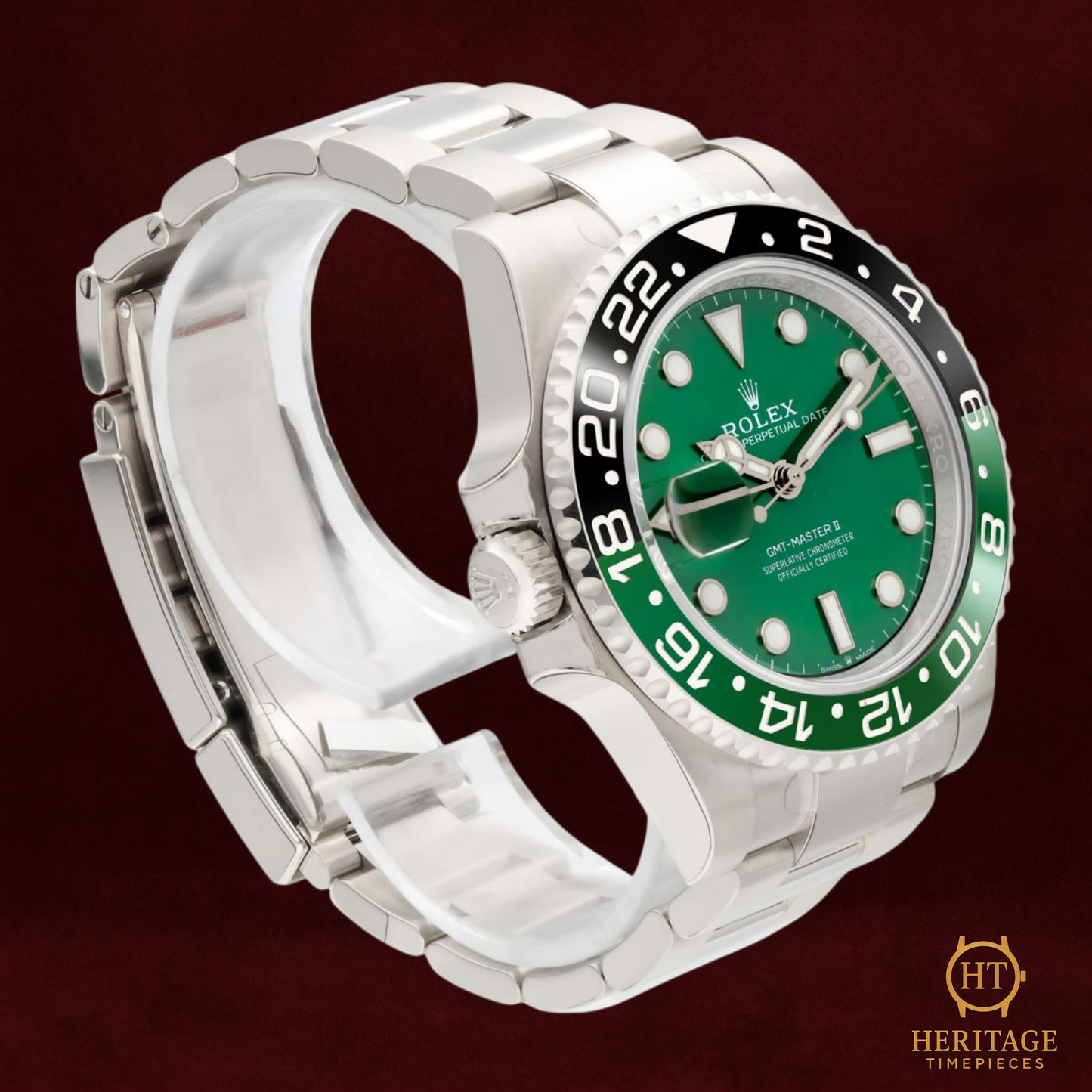 Rolex GMT-Master II ’White Gold Left-Handed Green Dial Cerachrom’ – Reference 126729VTNR (2025)