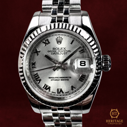 Rolex Lady-Datejust 26 ‘Rhodium Roman Dial’ - Reference 179174 (2008)