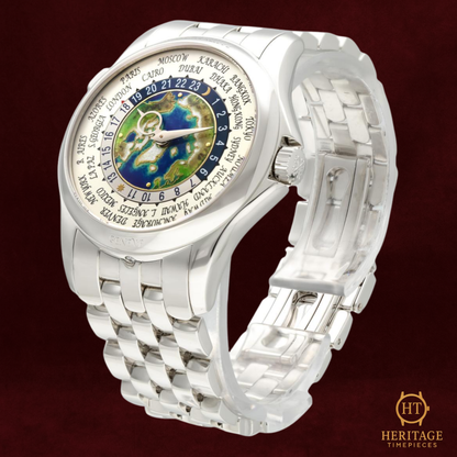 Patek Philippe World Time 5131/1P-001 ‘Platinum Cloisonné Enamel Dial’ (2019)