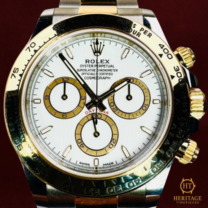 Rolex Daytona Cosmograph ‘White Dial, Yellow Gold & Steel’ – Reference 126503 (2023)