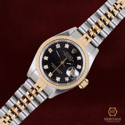 Rolex Datejust 26 'Black Diamond Dial Jubilee' - Reference 69173 (1990)