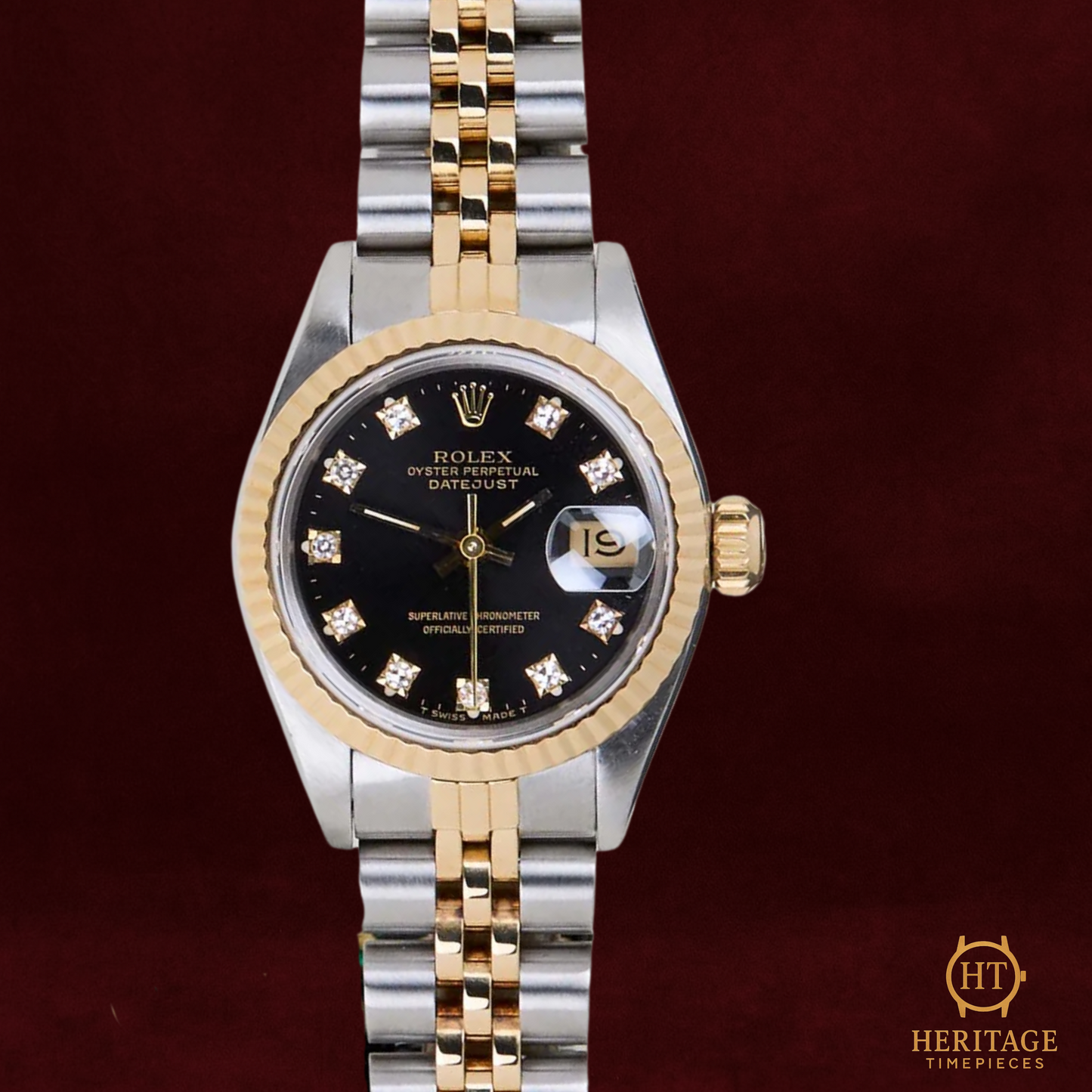 Rolex Datejust 26 'Black Diamond Dial Jubilee' - Reference 69173 (1990)