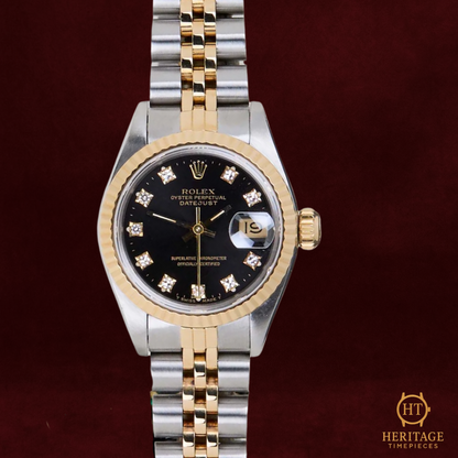 Rolex Datejust 26 'Black Diamond Dial Jubilee' - Reference 69173 (1990)