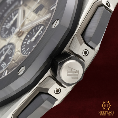 Audemars Piguet Royal Oak Offshore Chronograph ‘Steel Case – Brown Rubber Strap’ – Reference 26420SO.OO.A600CA.01
