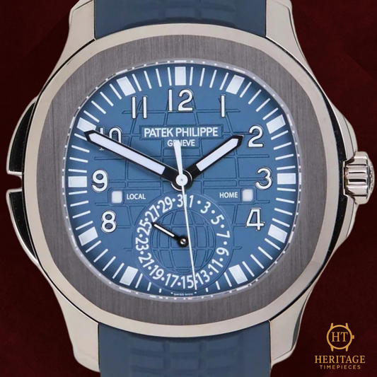 Patek Philippe Aquanaut Travel Time 'Blue Dial - White Gold' - Reference 5164G-001 (2024)