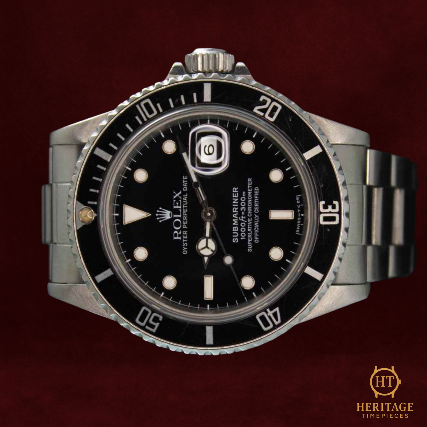 Rolex Submariner Date ‘Stainless Steel – Black Dial’ – Reference 168000 (1988)