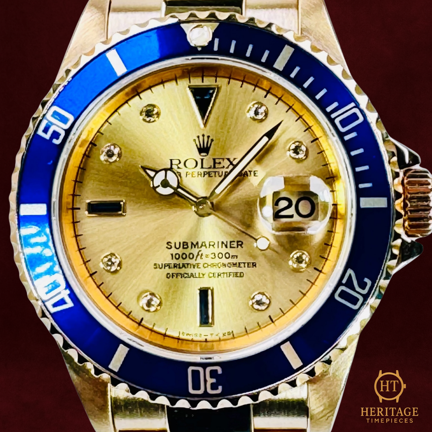 Rolex Submariner Date ‘Serti Diamond & Sapphire Dial’ - Reference 16618