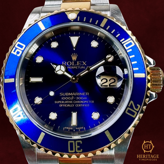 Rolex Submariner Date ‘Blue Dial’ – Steel & Yellow Gold – Reference 16613 (2007)