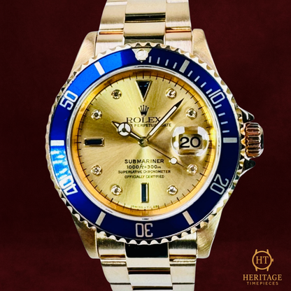 Rolex Submariner Date ‘Serti Diamond & Sapphire Dial’ - Reference 16618