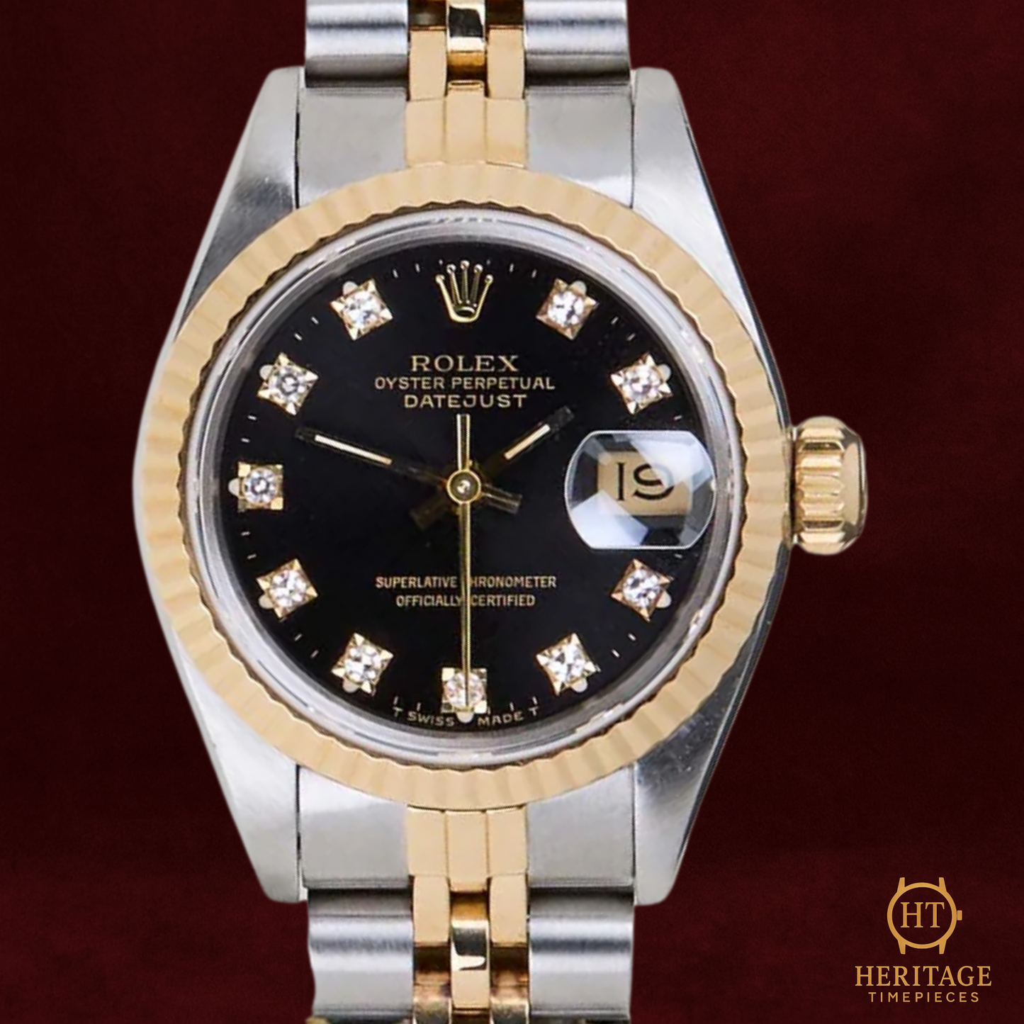 Rolex Datejust 26 'Black Diamond Dial Jubilee' - Reference 69173 (1990)