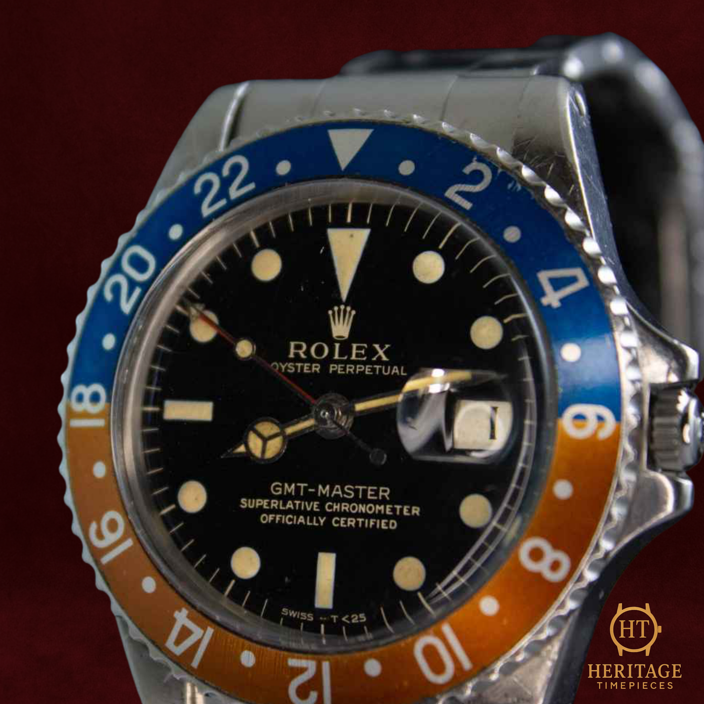 Rolex GMT-Master ‘Pepsi Bezel – Gilt Dial’ – Reference 1675 (1965)
