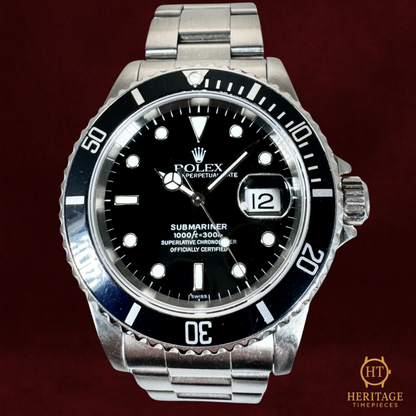 Rolex Submariner Date 'Black Dial' “Swiss Only” - Reference 16610 (c.1999)