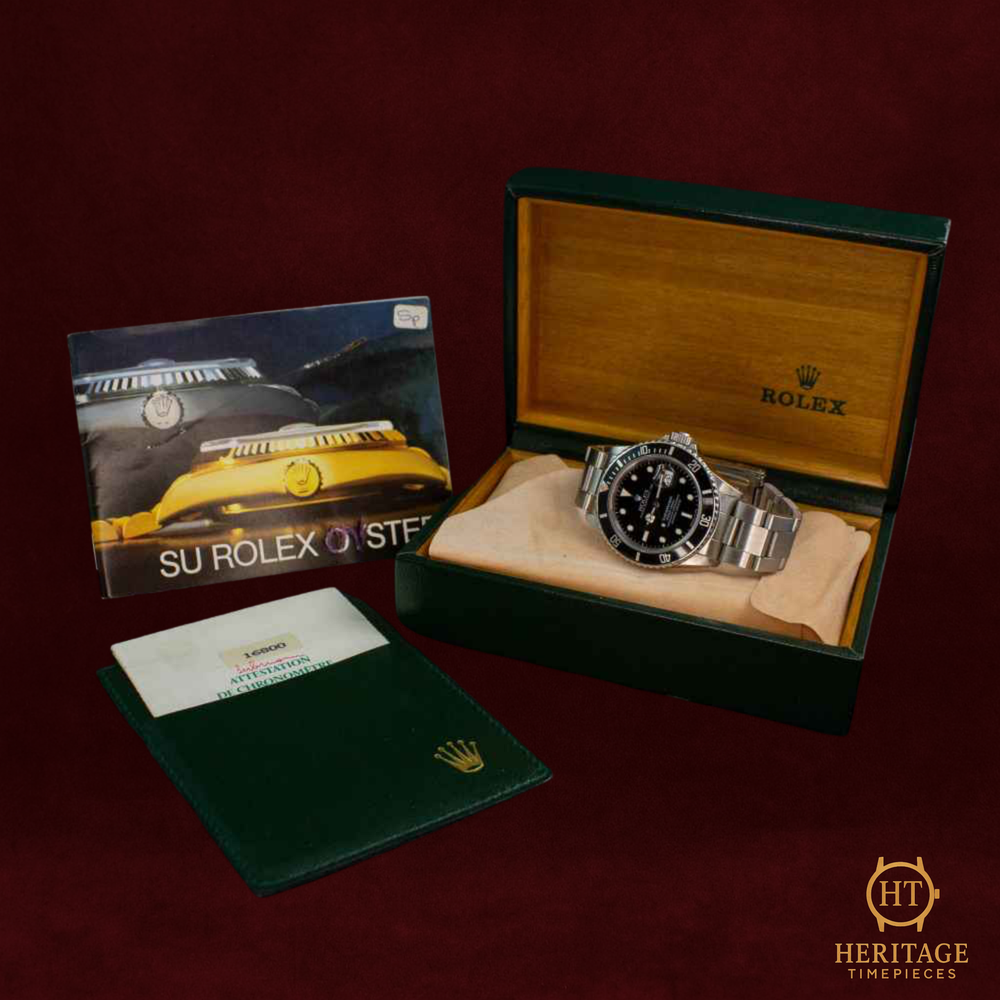 Rolex Submariner Date ‘Stainless Steel – Black Dial’ – Reference 168000 (1988)